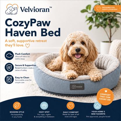Velvioran™ CozyPaw Haven Bed
