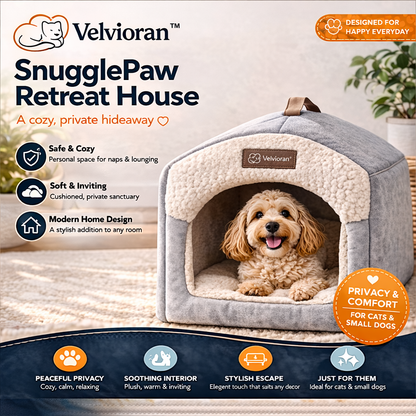 Velvioran™ SnugglePaw Retreat House