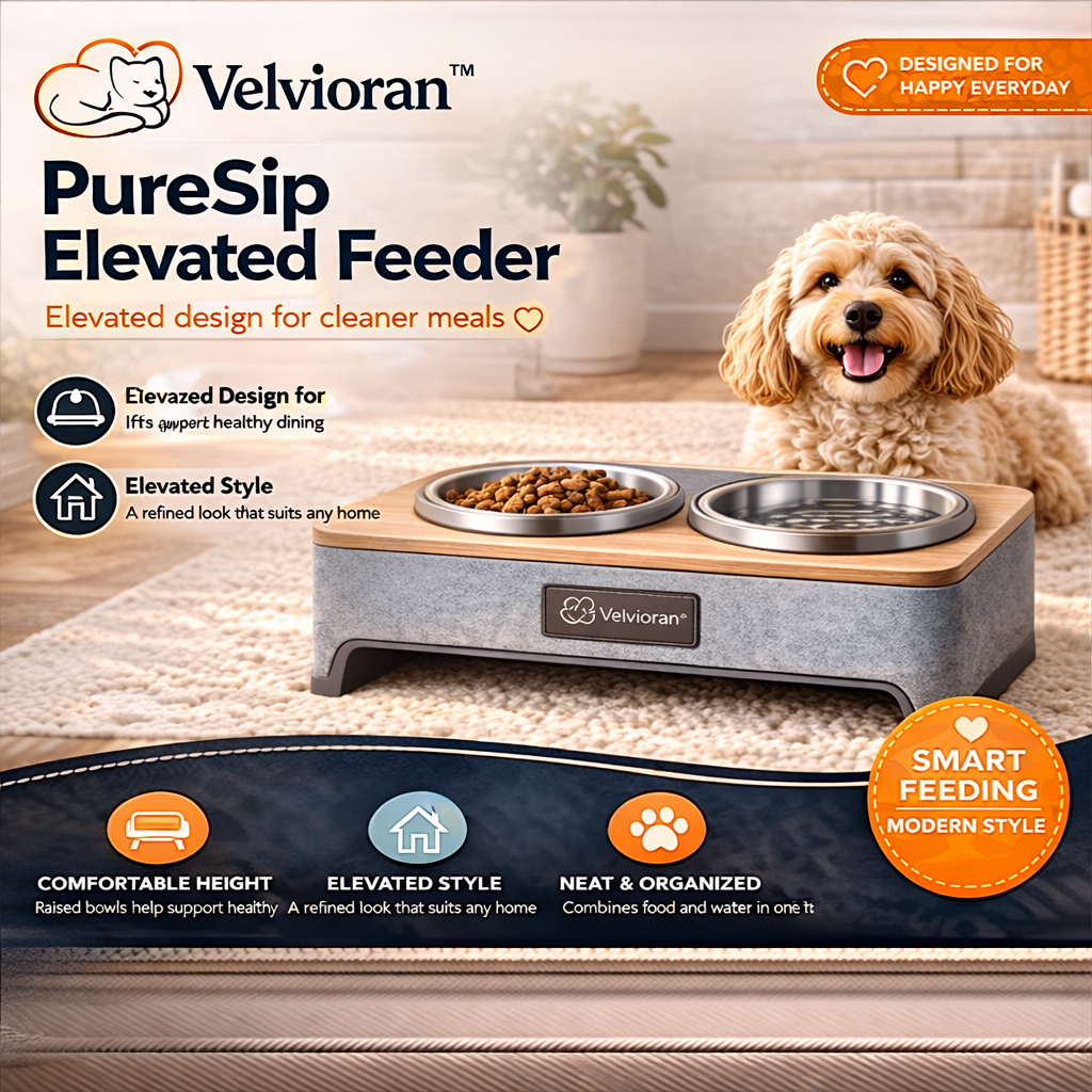 Velvioran™ PureSip Elevated Feeder